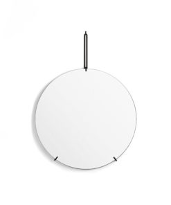 Designwandspiegel 70 cm Schwarz