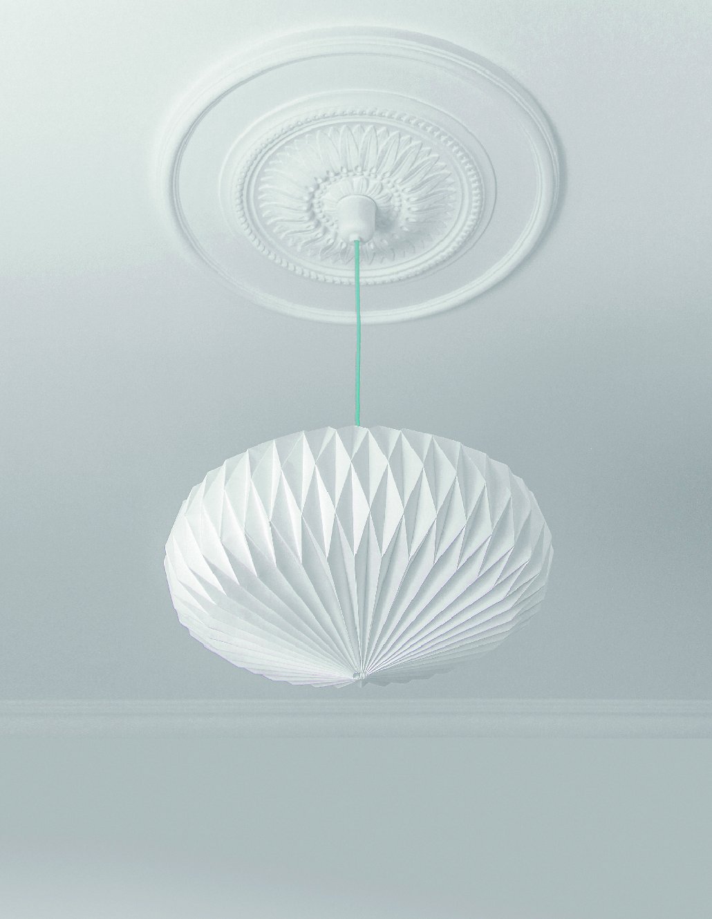 Laternenmaterial mit grünem Seil