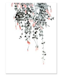 Hängende Pflanze im botanischen Stil