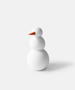 Weihnachtliche Figur auf weißem Hintergrund