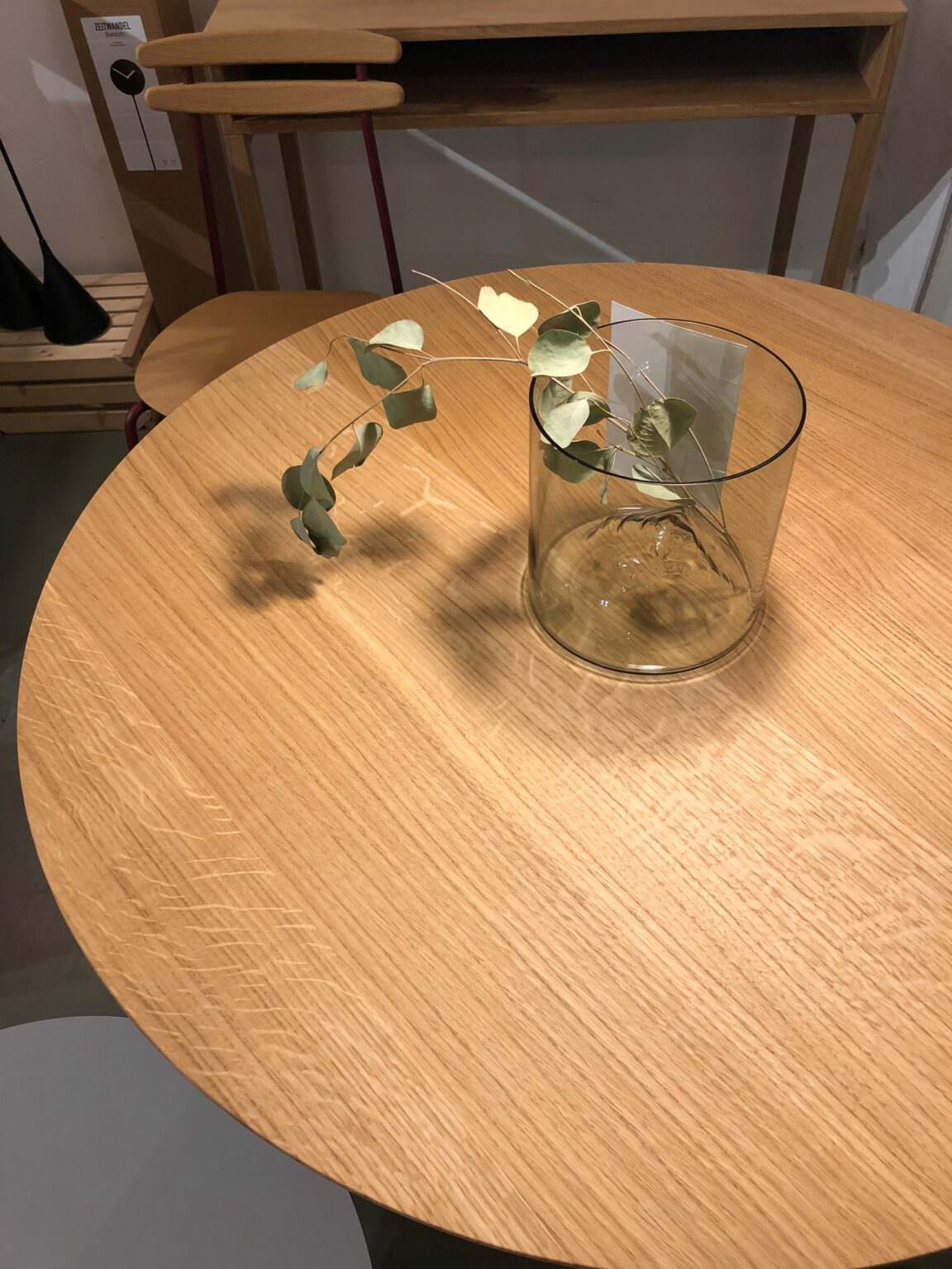 Runder Esstisch 70cm - Moderner Bartisch In Holzoptik Für Küche & Wohnzimmer