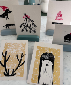 Weihnachtskartenkollektion mit minimalistischem Design