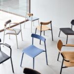 Etude Stuhlkollektion von tiptoe – nachhaltige Designmöbel in verschiedenen Farben, modern im Interior von lokaldesign