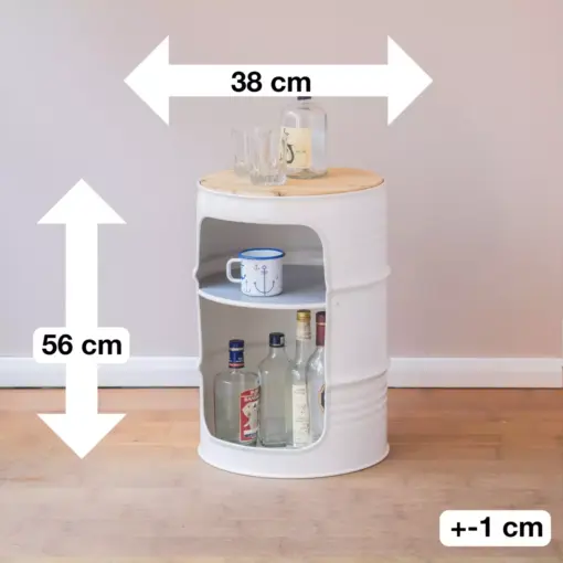 Minibar - Beistelltisch aus recyceltem Ölfass – Bild 3