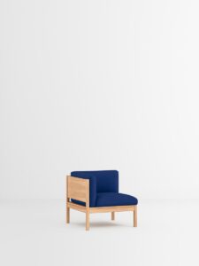 Modernes schwarzes Eckmodul Sofa aus nachhaltigem Design, Designmöbel für Interior und Einrichtung im Hamburger Store
