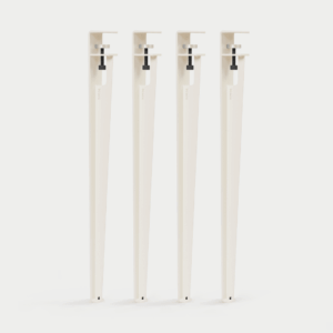 Moderne weiße Designmöbel-Stangen mit nach oben gerichteten Armen, minimalistische Interior-Accessoires aus nachhaltigem