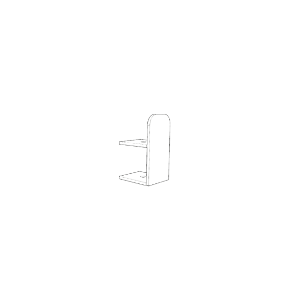Weißes Designsofa LD03 mit klaren Linien, minimalistische Innenarchitektur, nachhaltiges Möbelstück aus Hamburg