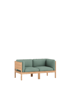 Grünes 2‑Sitzer Modular‑Sofa aus nachhaltigem Re‑Wool, Designmöbel für modernes Interior und Wohnaccessoires, Hamburg