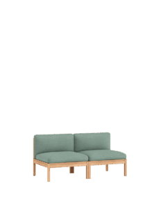 Grünes 2-Sitzer Modular-Sofa aus nachhaltigem Design, modernes Designmöbel für stilvolles Interior und Einrichtung in Hamburg