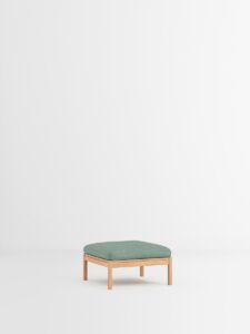 Grüner Design-Hocker aus nachhaltigem Material, moderner Wohnaccessoire für stilvolles Interior und Einrichtung in Hamburg